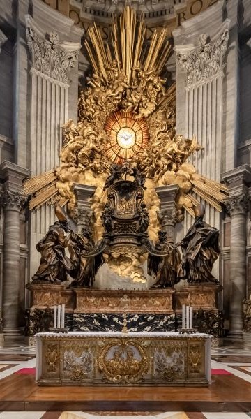 Cathèdre de Saint-Pierre, basilique Saint-Pierre de Rome